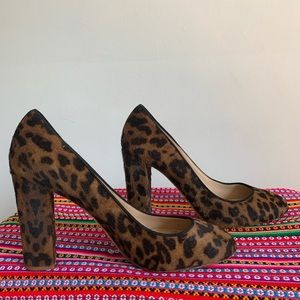J. CREW COLLECTION ETTA CALF HAIR PUMPS SIZE 9